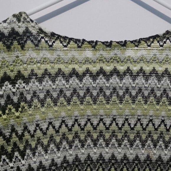 Alfred Dunner Blouse Women's Open Knit Cardigan Top Short Sleeve Size XL - Picture 9 of 9